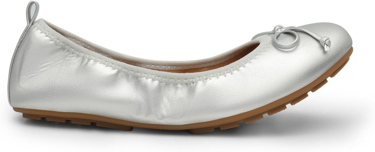 Women's Flats, Foldable Ballet Flats for Women, Bowknot Round Toe Comfort Light Weight Slip-On Dress Shoes - Image 2