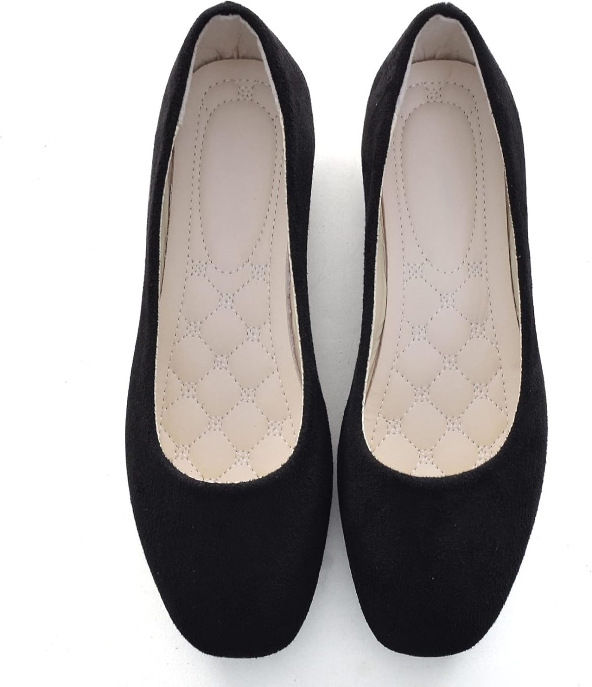 Women Comfort Square Toe Ballets Flats, Slip On Classical Walking Shoes for Wedding/Driving/Dating - Image 2