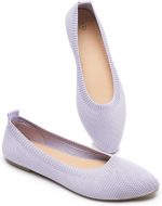 Women's Mesh Flats Shoes Pointed-Toe Dress Shoes for Women Black Flats Shoes Comfortable Memory Foam Flats Shoes